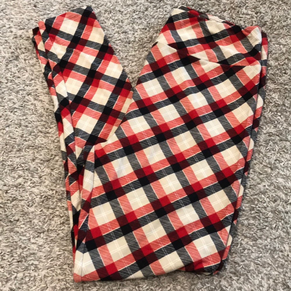 Christmas plaid TC leggings